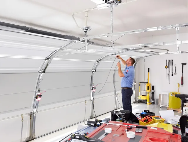 Garage door cable repair service by Largo Garage Door Repair in Largo