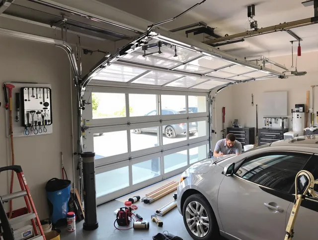 Garage door noise reduction service by Largo Garage Door Repair in Largo
