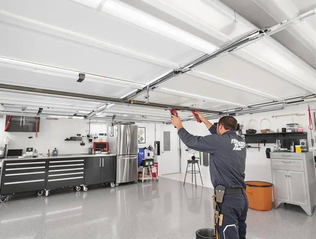 Overhead garage door repair service by Largo Garage Door Repair in Largo